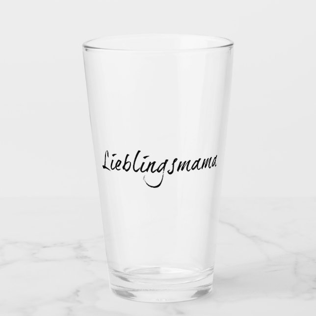 Lieblingsmama Glas (Vorderseite)