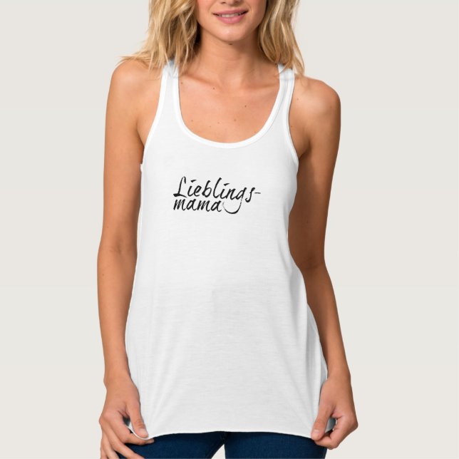 Lieblingsmama Tank Top (Vorderseite)