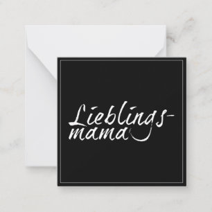 Lieblingsmama weiß - 00001 mitteilungskarte