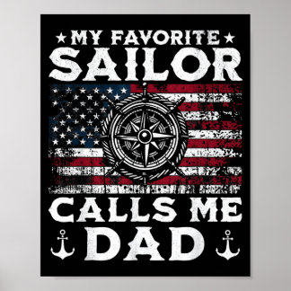 Lieblingsmatrose ruft Papa an - Stolz auf einen Ma Poster
