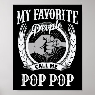 Lieblingsmenschen nennen mich Pop Pop Opa Poster