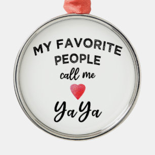 Lieblingsmenschen nennen mich YAYA Griechischer Gr Ornament Aus Metall