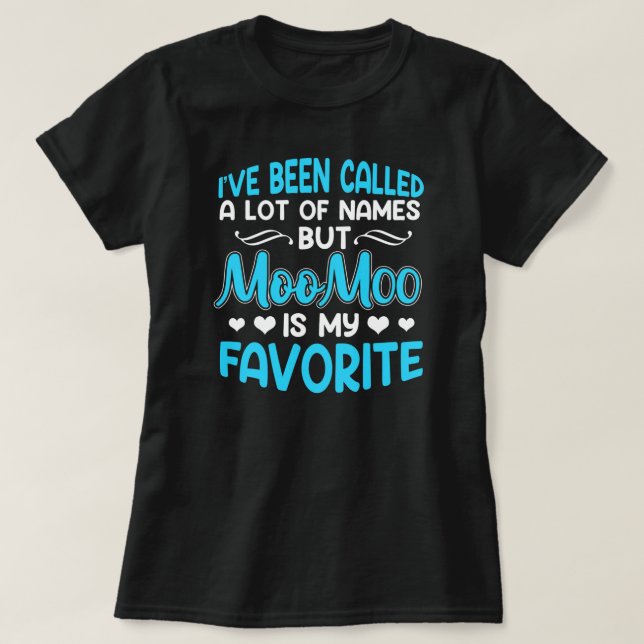 Lieblingsname MooMoo Grandma Muttertag  T-Shirt (Design vorne)