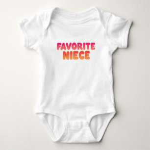 Lieblingsnichte, lustiges Tante-Geschenk, süße Bab Baby Strampler