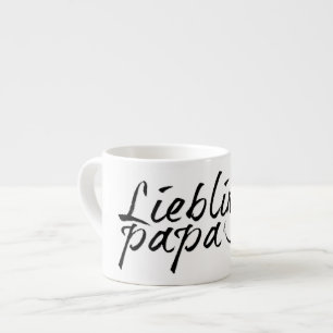 Lieblingspapa - schwarzer Schriftzug 00001 Espressotasse