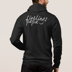 Lieblingspapa - weißer Schriftzug 00001 Hoodie