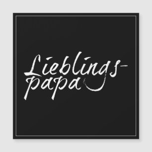 Lieblingspapa - weißer Schriftzug 00001 Magnetkarte