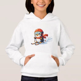 Lieblingspinguin beim Skifahren Hoodie