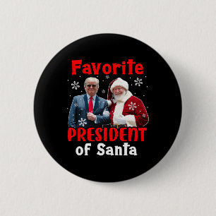 Lieblingspräsident von Weihnachten stolz Trump Button