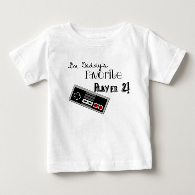 LieblingsShirt des Vatis des spieler-2 Baby T-shirt (Vorderseite)