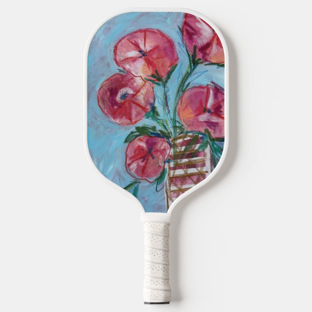 Lieblingsspiel von Lydias Art Sangria Pickleball Schläger (Vorderseite)