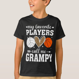 Lieblingsspieler nennen Grampy Volleyball Basball T-Shirt