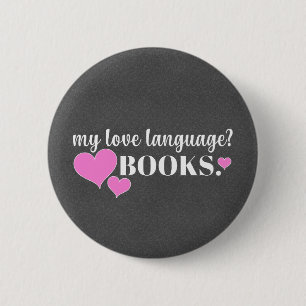 Lieblingssprache ist Bücher Button