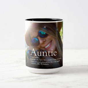 Lieblingstante Tante Definition Foto Zweifarbige Tasse
