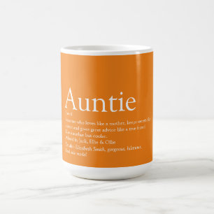 Lieblingstante Tante Definition Orange Kaffeetasse