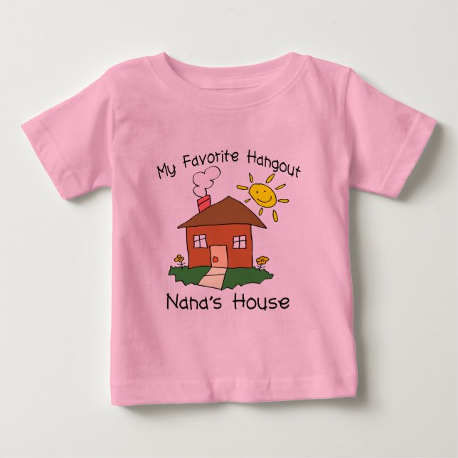 Lieblingstreffpunkt-Nanas Haus Baby T-shirt (Vorderseite)
