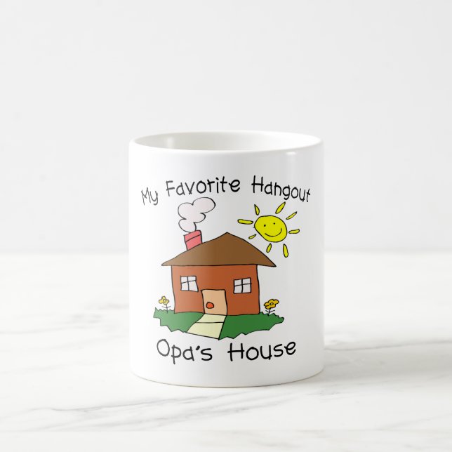 Lieblingstreffpunkt Opas Haus Kaffeetasse (Mittel)
