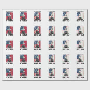Lieblingsveteran Ist Mein Vater Patriotisches Shir Geschenkpapier