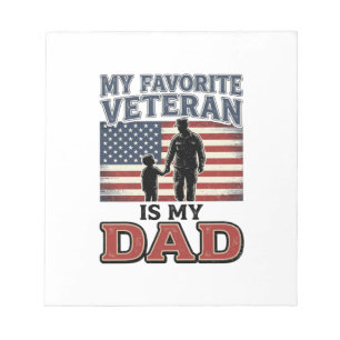 Lieblingsveteran ist mein Vater Patriotisches Shir Notizblock