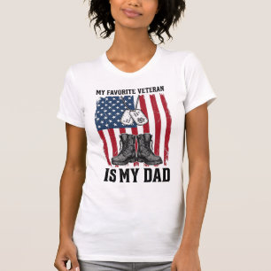 Lieblingsveteran Ist Mein Vater Patriotisches Shir T-Shirt