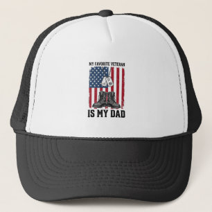 Lieblingsveteran Ist Mein Vater Patriotisches Shir Truckerkappe