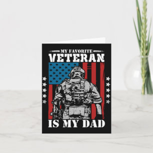 Lieblingsveteran Ist Papa Veterans Day Memorial Da Karte