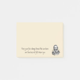 LieblingsWalt Whitman-Zitat Champagne Post-it Klebezettel