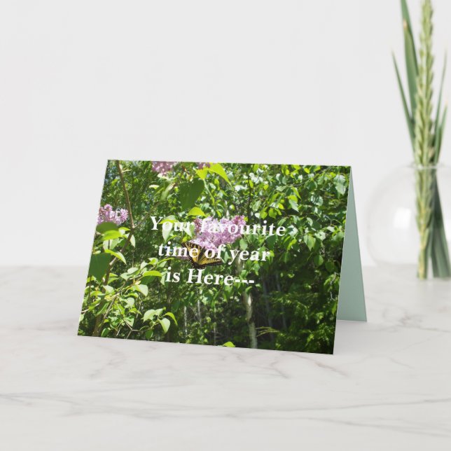 Lieblingszeit der April-Schulkarte Karte (Vorderseite)