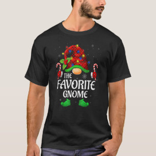 Lieblingszwerg Buffalo Rot Kariert Passende Famili T-Shirt