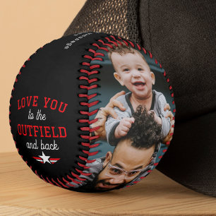 Liebst Du bis zum Außenfeld und zurück 2-Foto-Gesc Baseball