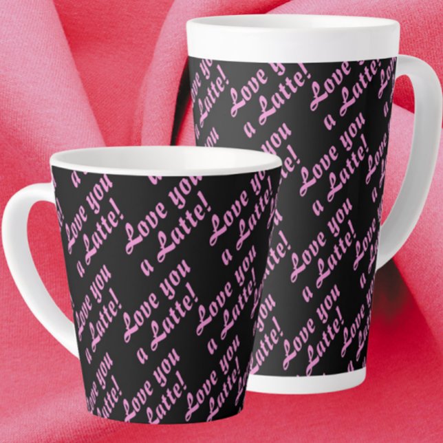 Liebst Du einen Latte Latte Becher Milchtasse (Love you a latte!)