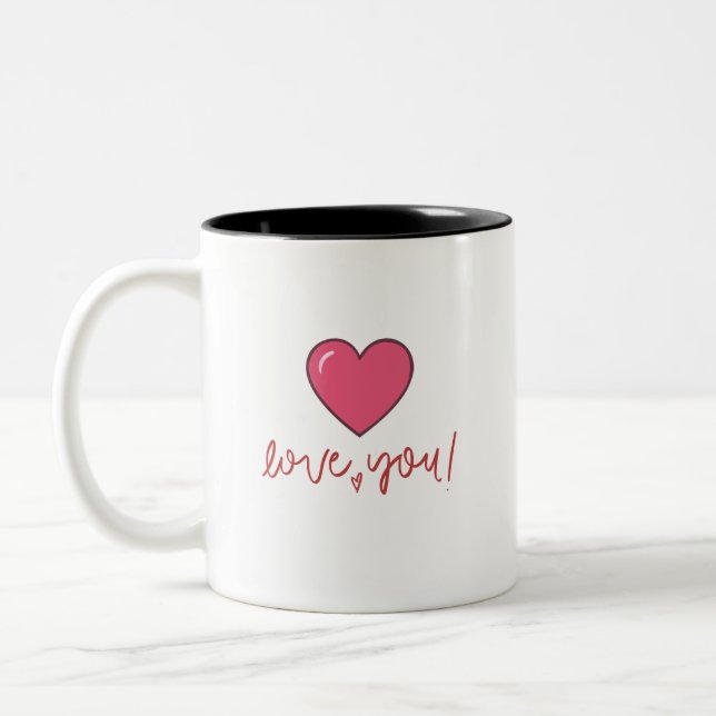 Liebst Du Herz Tasse (Links)