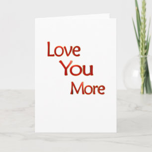 Liebst du mehr Elegantes Liebesdesign  Karte