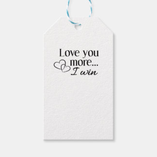 Liebst Du mehr herzliches minimalistisches Design Geschenkanhänger
