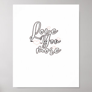 Liebst Du Mehr Modernes Ästhetik-Design Poster
