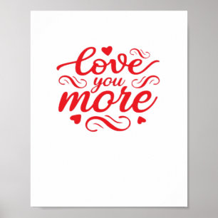 Liebst Du Mehr Modernes Trenddesign Poster