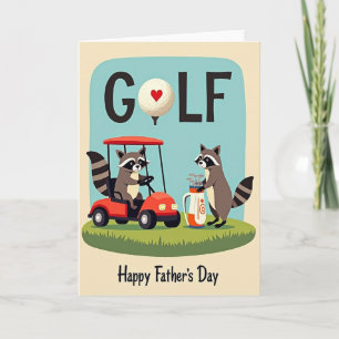 Liebste Vatertag Golfkarte Karte