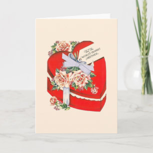 Liebster Valentine der Vintage Welt die Mutter Feiertagskarte