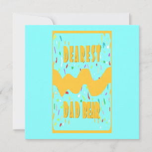 Liebster Vater Bärenspass Design Rot blaue Senffar