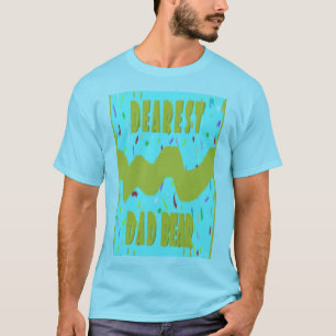 Liebster Vater Bärenspass Design Rot blaue Senffar T-Shirt