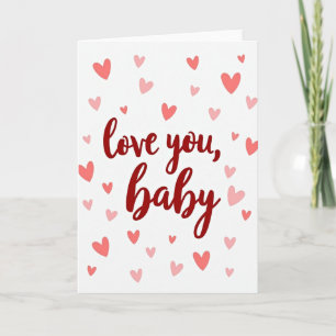 Liebstes Baby Herzliches Grußkarte Karte