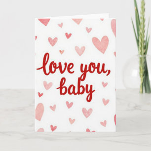 Liebstes Baby Süße Herzen Karte