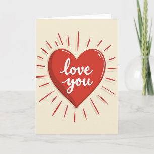 Liebstes Herz Valentinskarte Karte