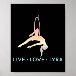Liebt Aerial Hoop, Lyra, Live Acrot Aerial Yoga Gi Poster