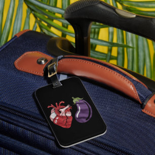 Liebt Aubergine Lustiger Schwuler Stolz Humor LGBT Gepäckanhänger