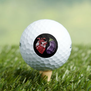 Liebt Aubergine Lustiger Schwuler Stolz Humor LGBT Golfball