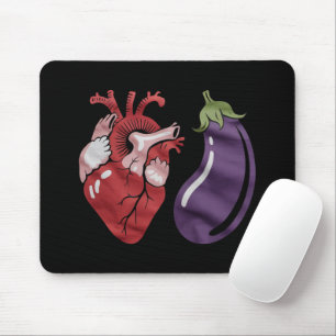 Liebt Aubergine Lustiger Schwuler Stolz Humor LGBT Mousepad
