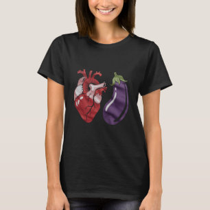 Liebt Aubergine Lustiger Schwuler Stolz Humor LGBT T-Shirt