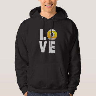 Liebt Billard 9 Ball Snooker Billard Spieler Queue Hoodie
