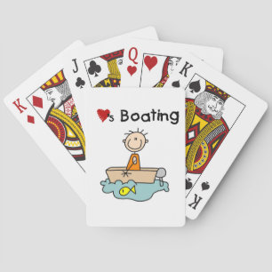 Liebt Bootfahren Spielkarten